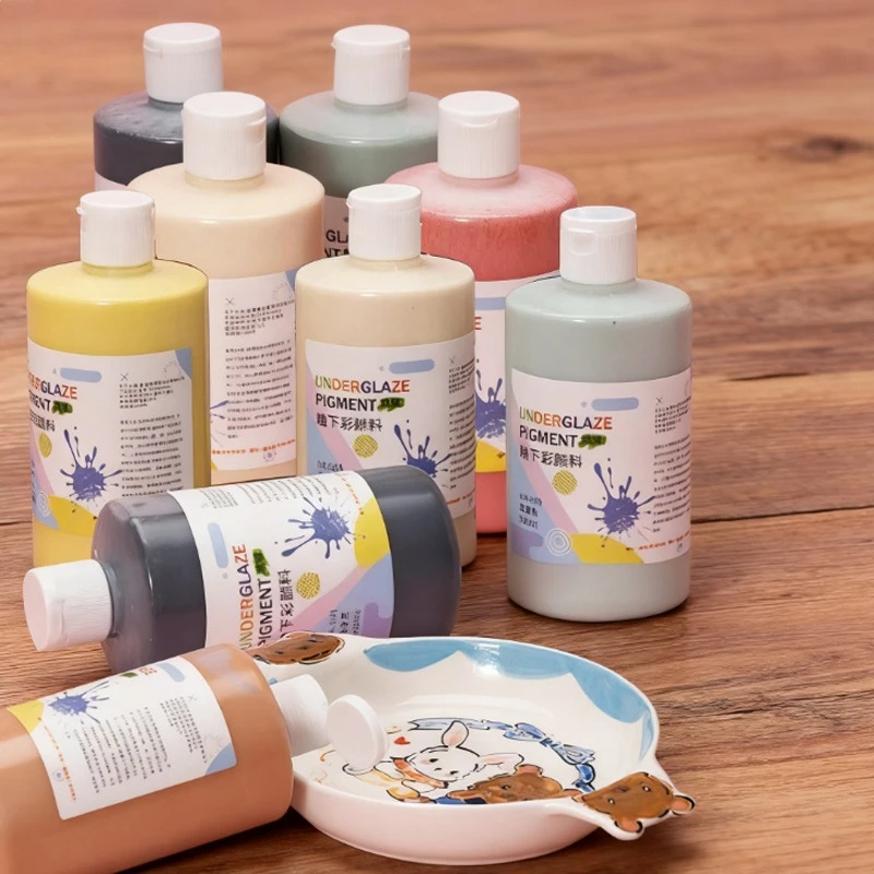 500ml Underglaze Color Concentrate Pottery Painted Pigment Strong Coverage Ceramic Bar Children's Hand-painted 1180-1250℃