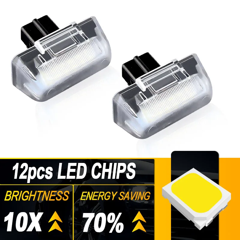 2pcs Car License Plate Light SMD LED Number Plate Light For Ford Transit Connect 4388111 86VB-13550-AH 1732840 86VB-13550-A F1X7