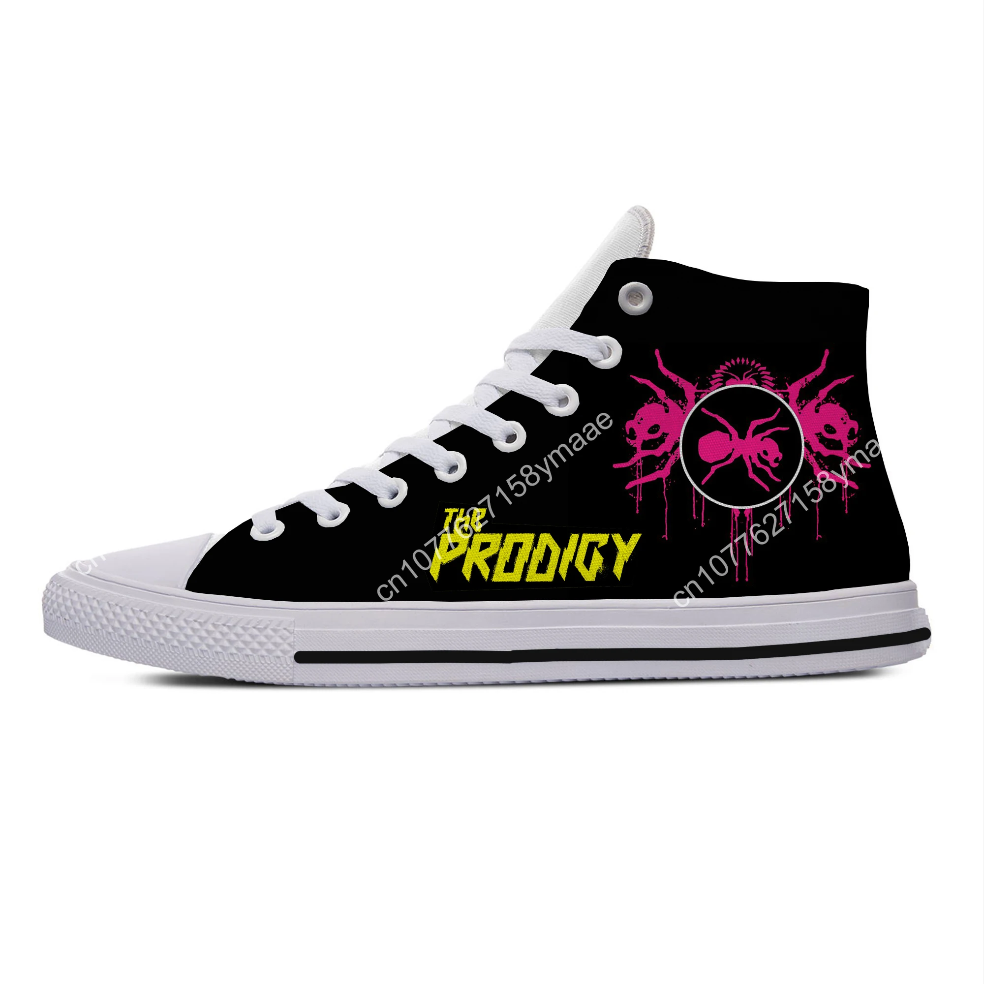 Hot Summer Electronic Music Rock Band Prodigy Lightweight High Top Canvas Shoes Men Women Casual Sneakers Classic Board Shoes