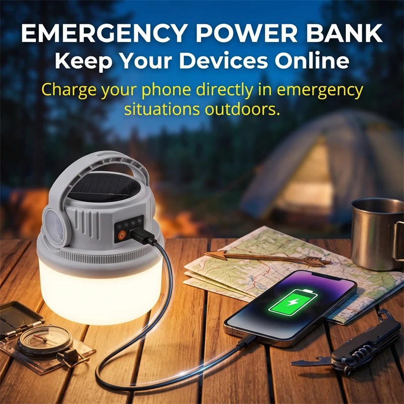 Solar Camping Light Waterproof - Power Outage Light recension och pris