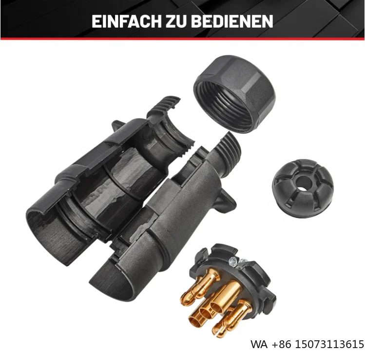 

Сверхмощная 12-вольтовая 7-контактная пластиковая вилка для прицепа для автомобиля, грузовика, каравана, буксировочного сцепного устройства, аксессуары