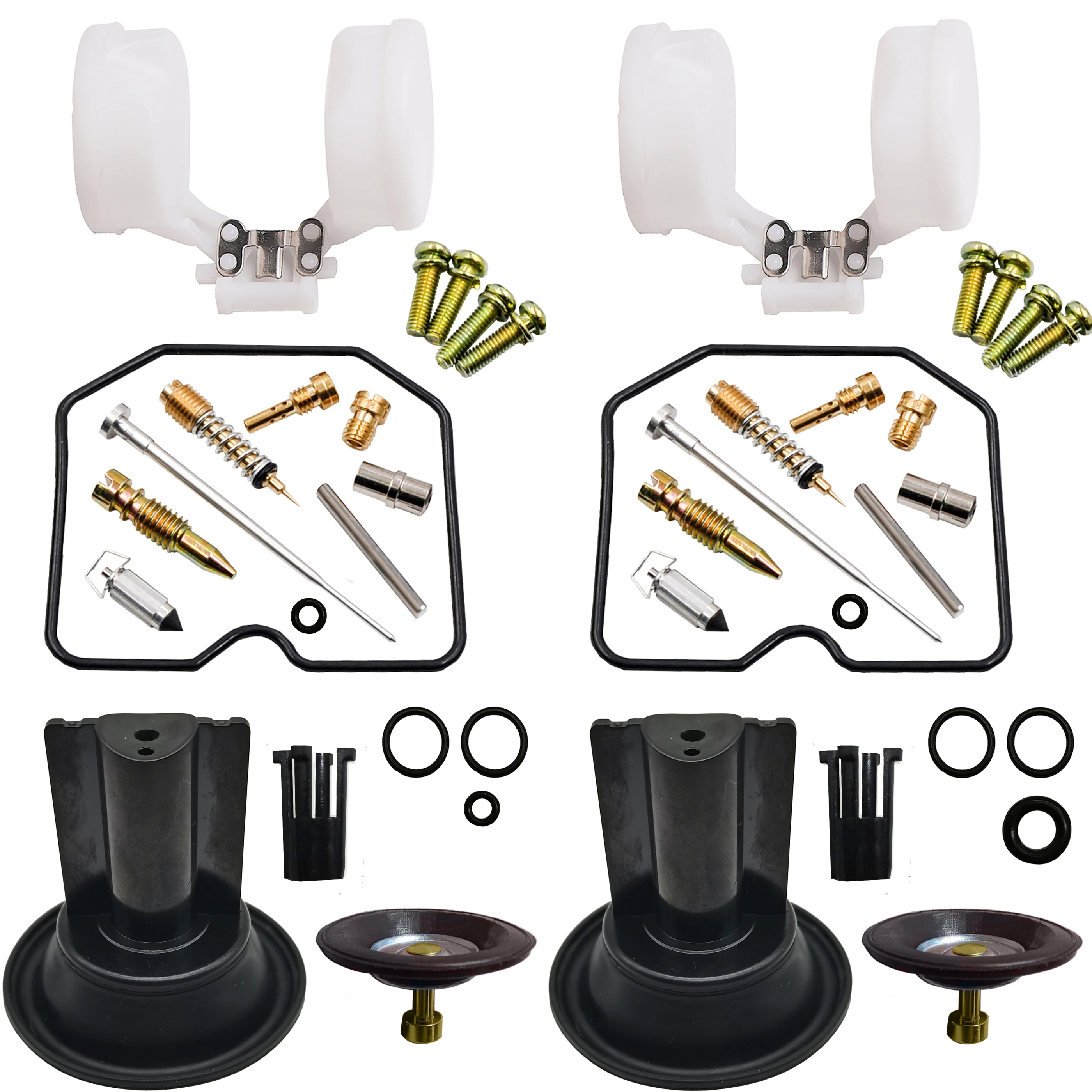 [NICYOTSE] KPS ZZR250 ZZR-250/EX250-E/F/G/H GPX-250R/ZX-250 Carburetor Repair Kit(2set/packs)