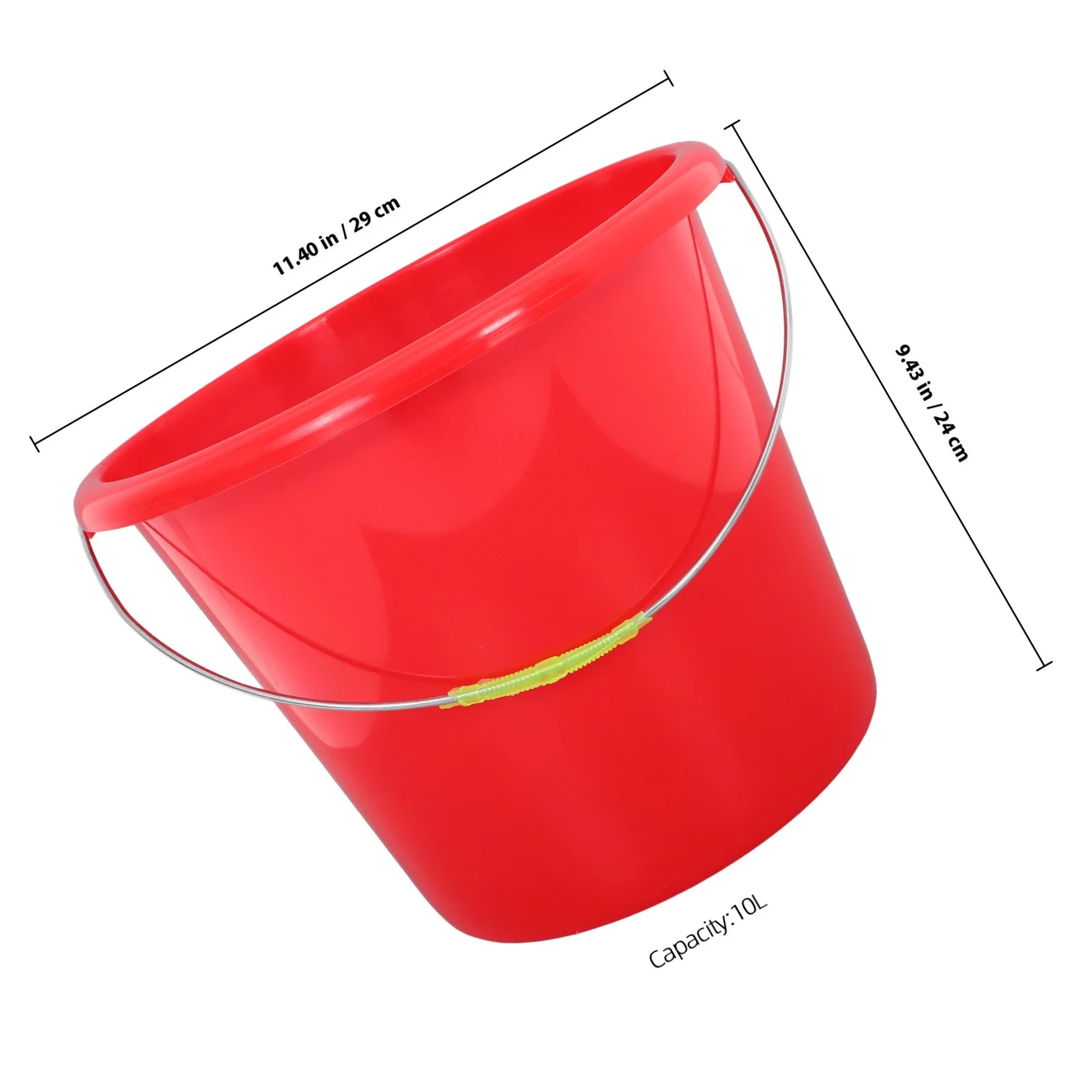 Versatile Plastic Water Bucket Durable Large Capacity Handle Gardening Pet Care Cleaning Multipurpose Holder Paint Pail