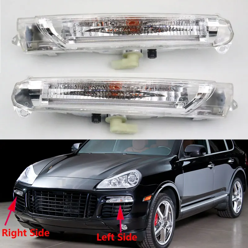 Car Left Side Right  Front Bumper Turn Signal Light For Porsche Cayenne 2008 2009 2010 OEM 95563118502 95563118602