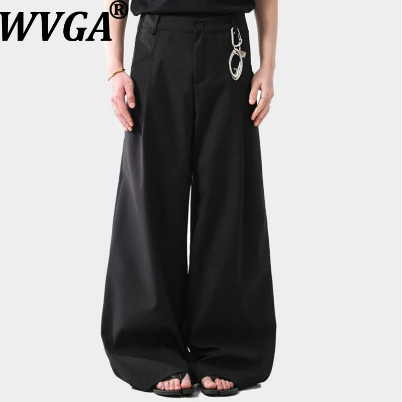 

WVGA Spring Autumn New Men New Trendy Straight Handsome Niche Chic Casual Mid-Waist Wrinkle-Resistant Non-Iron Suit Pants W19150