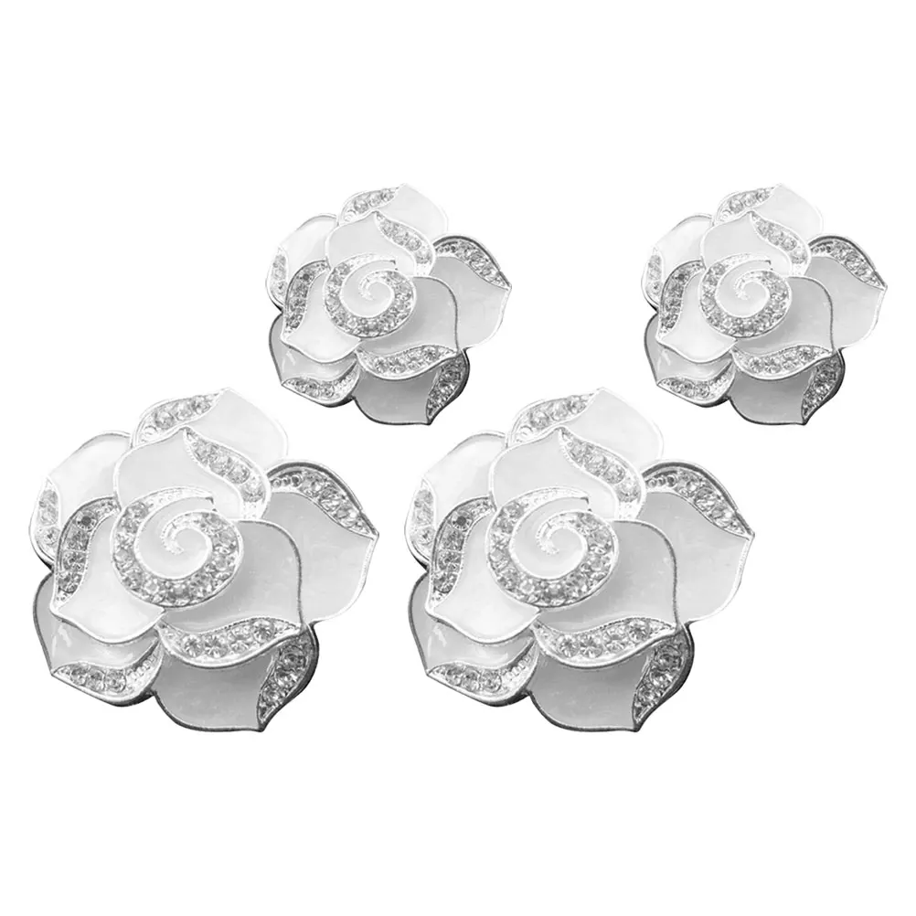 

4pcs Car Perfume Clips Camellia Flower Shape Freshener Vent Diffusers Cute Car Decor Accessories Long Lasting Scent Vehicle