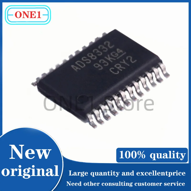 1PCS/lot New original ADS8332IPWR ADS8332 TSSOP-24 Analog To Digital Converters (ADCs) ROHS