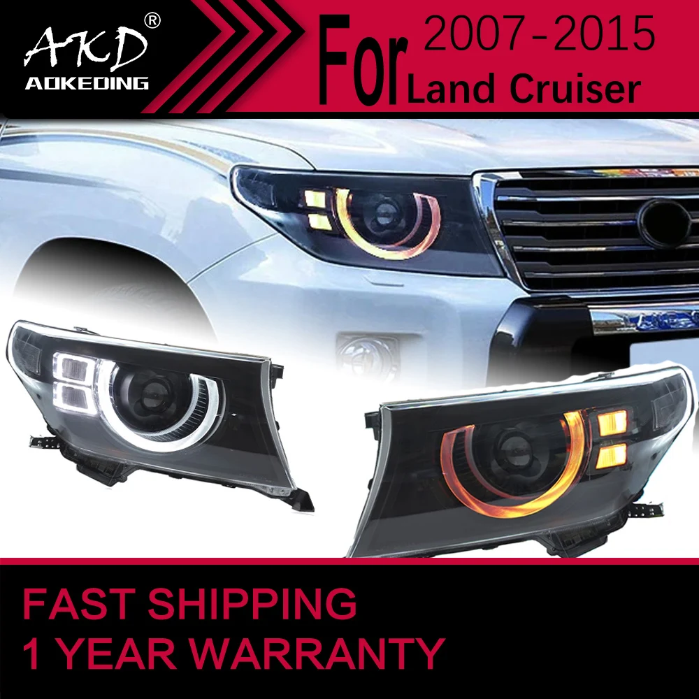 

Car Lights for Toyota Land Cruiser LC70-LC79 LED Headlight 2007-2015 LC200 Head Lamp Drl Projector Lens Automotive Accessories