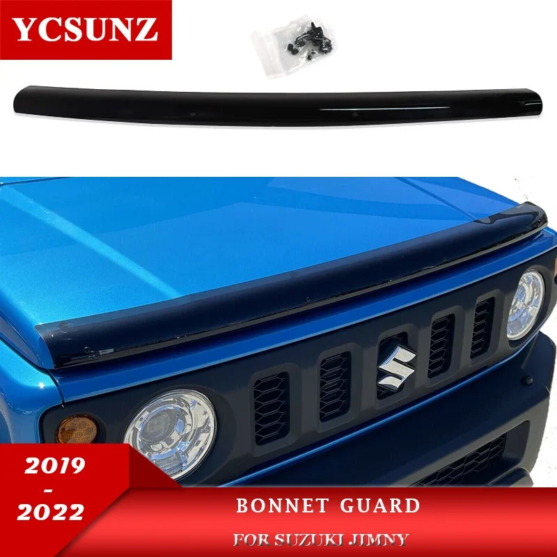 

Bonnet Guard For Suzuki Jimny MK4 JB64W-JB74W 2019 2020 2021 2022 Car Accessories Bug Shield Tinted Guard YCSUNZ