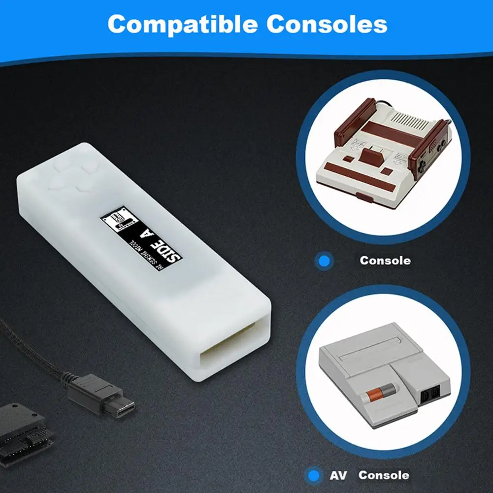 Universal Black Emulator Cable Adapter Hot-Swapping For Sharp Twin Famicom Emulators Disk Drive For AN-505-RD AN-505-BK AN- D4O6