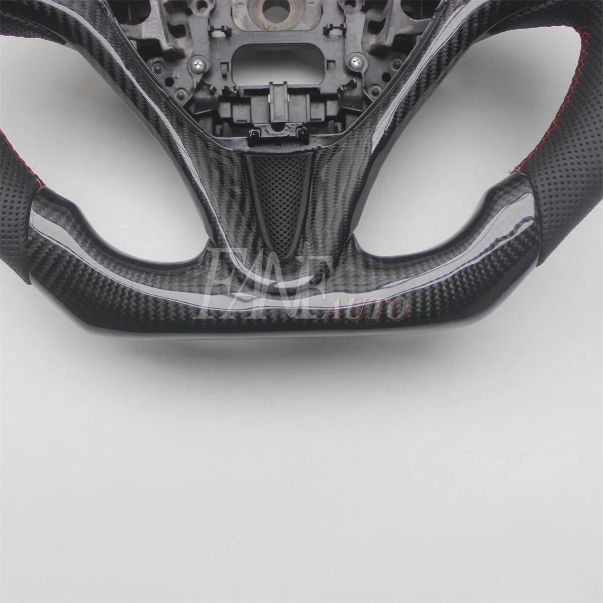 Replacement Real Carbon Fiber Steering Wheel with Leather for Honda Civic 8TH GEN 2006-2011