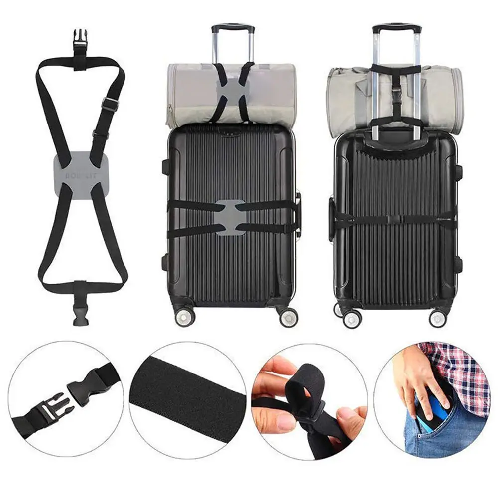 

Multifunctional Cross Packing Belt Luggage Belt Suitcase Binding Belt Luggage Bag Fixing Belt Elastic Elastic Cord