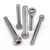 M3 M4 M5 M6 M8 304 A2-70 Stainless Steel DIN912 Hexagon Hex Socket Cap Allen Head Bolt Screw Lengthened Long 10-100mm