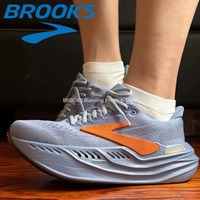 Original Brooks Men's Running Shoes Glycerin Max Shock-Absorbing Comfortable Breathable Cushioned Casual Sneakers 1104471D026