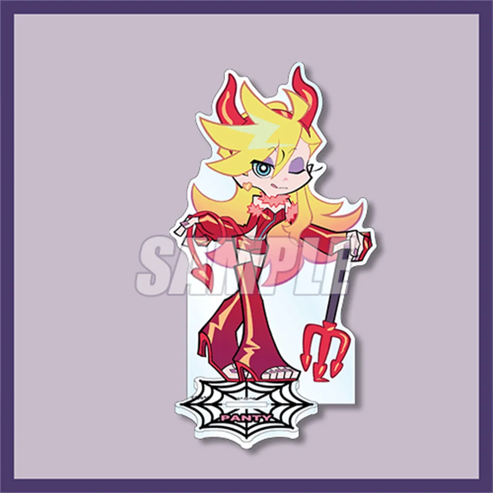 15CM Hot Anime Panty & Stocking Acrylic Stand Model Cosplay Characters Ornament Accessories Goods Christmas Gifts