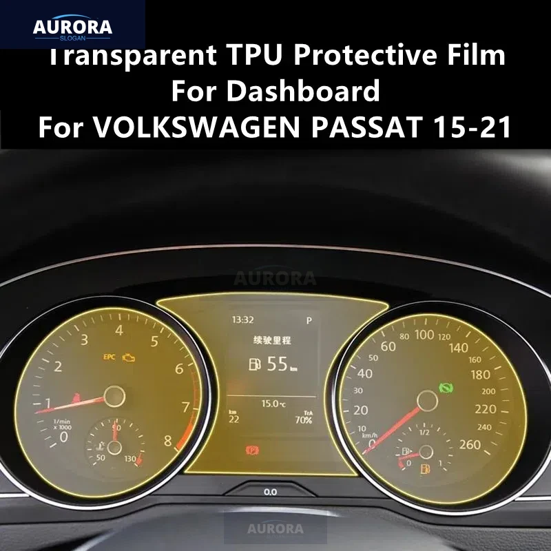 Película protectora de TPU transparente para salpicadero de VOLKSWAGEN PASSAT 15-21, accesorios de reparación antiarañazos, reacondicionamiento