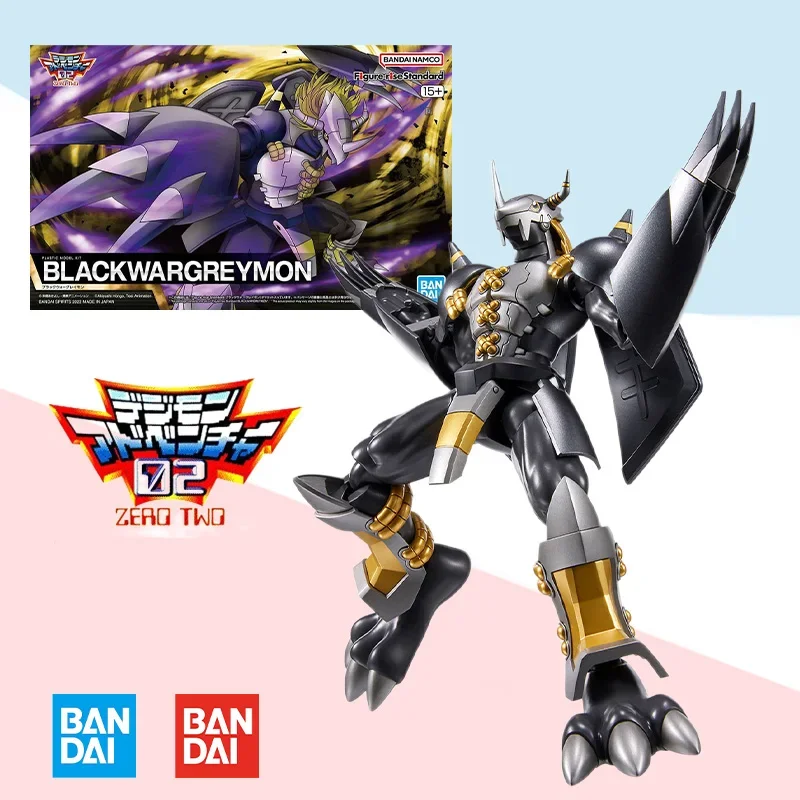 Bandai Original Figure-rise Standard FRS Digimon Adventure BLACKWARGREYMON TV Action Anime model kit Assembly toy gift for kid