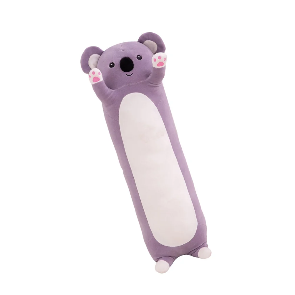 Long Koala Plush Pillow for Children Toy Animal Plaything Cylindrical Strip