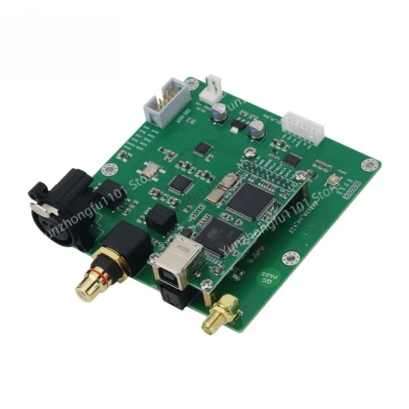 AK4118 USB/Coaxial/Optical/AES To IIS Audio Receiver Board Support for XMOS/Amanero with Remote Control