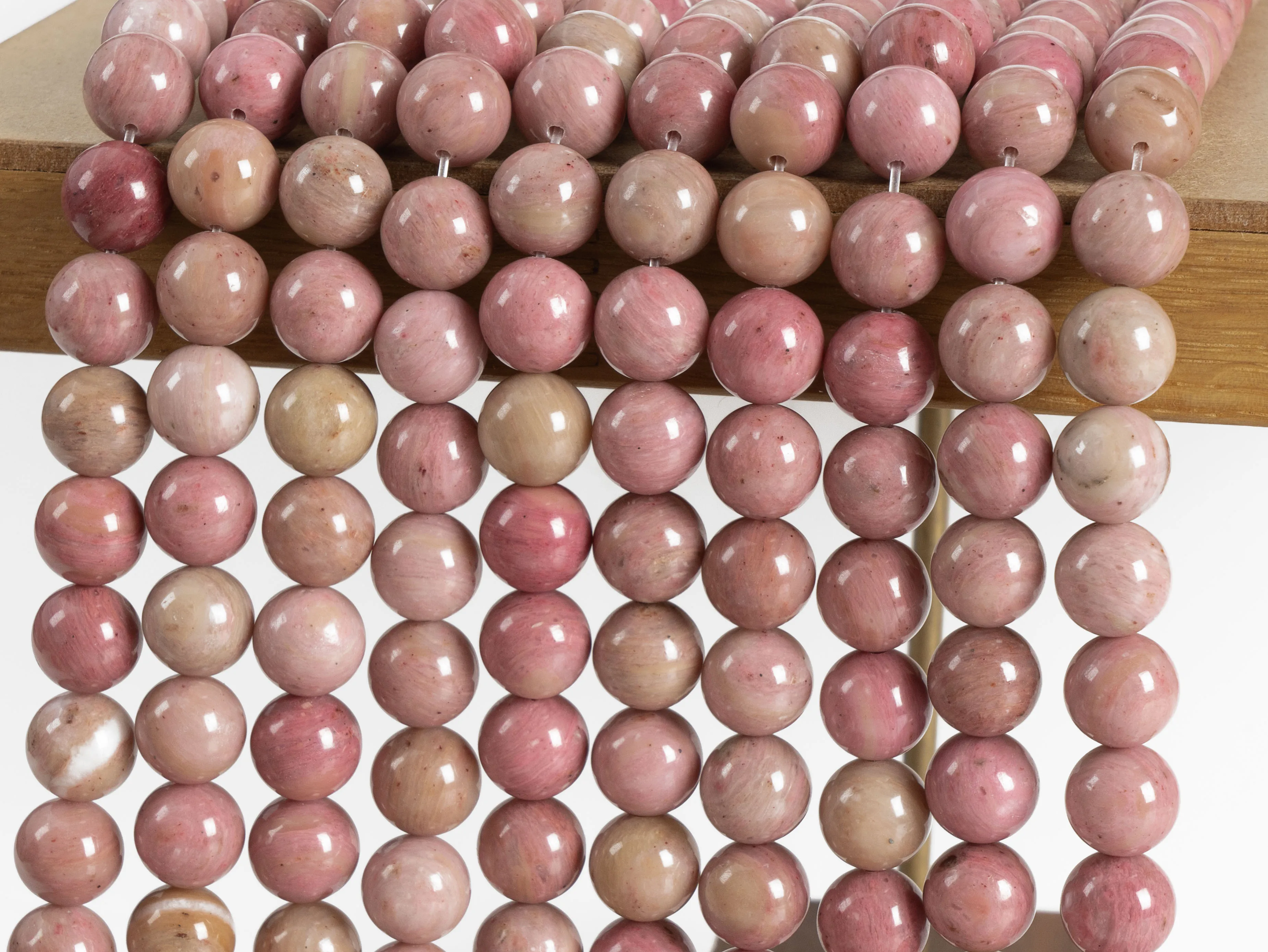 Natural stone Haitian Flower Rhodonite Beads Grade AAA Gemstone Loose Beads Round Size Options 4/6/8/10/12mm for Jewelry Making