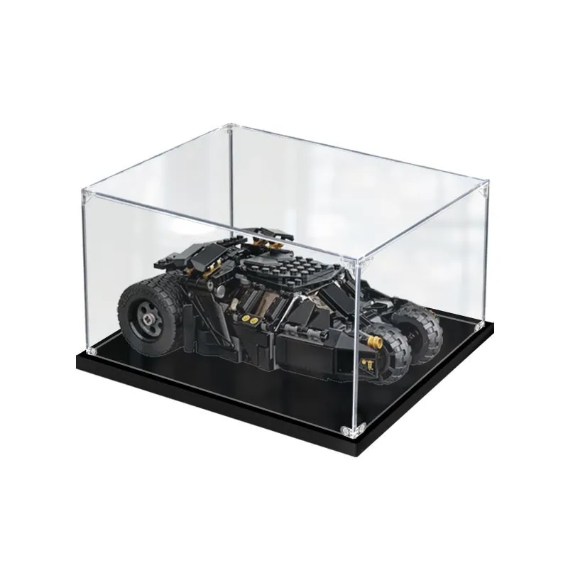 

25 x 15 x 15cm 2mm 3mm Acrylic Display Box For Lego 76239 Batmobile Knight Building Blocks Showcase Blocks Accessories