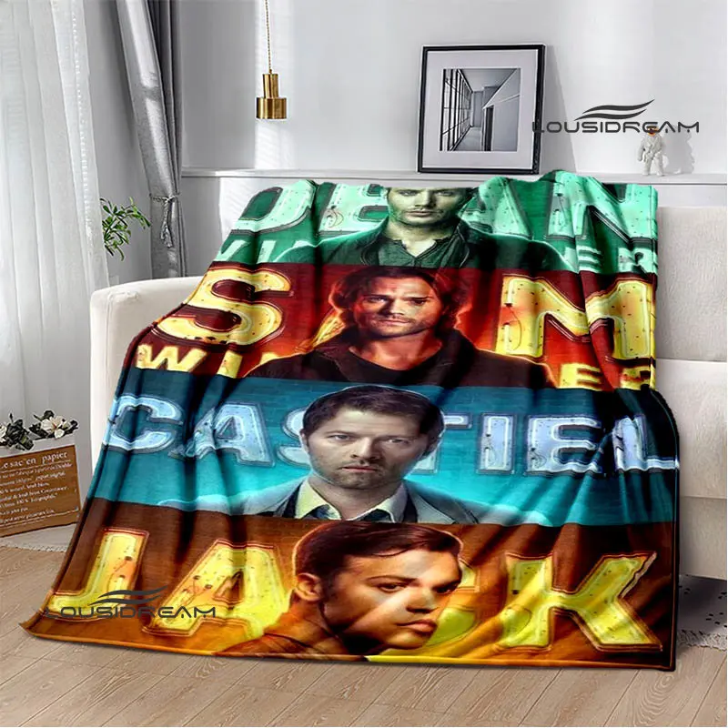 Supernatural Join the Hunt Cartoon Blankets Kids Warm Pretty Blankets Flannel Soft Cozy Blankets Sofa Beds For Birthday Gifts