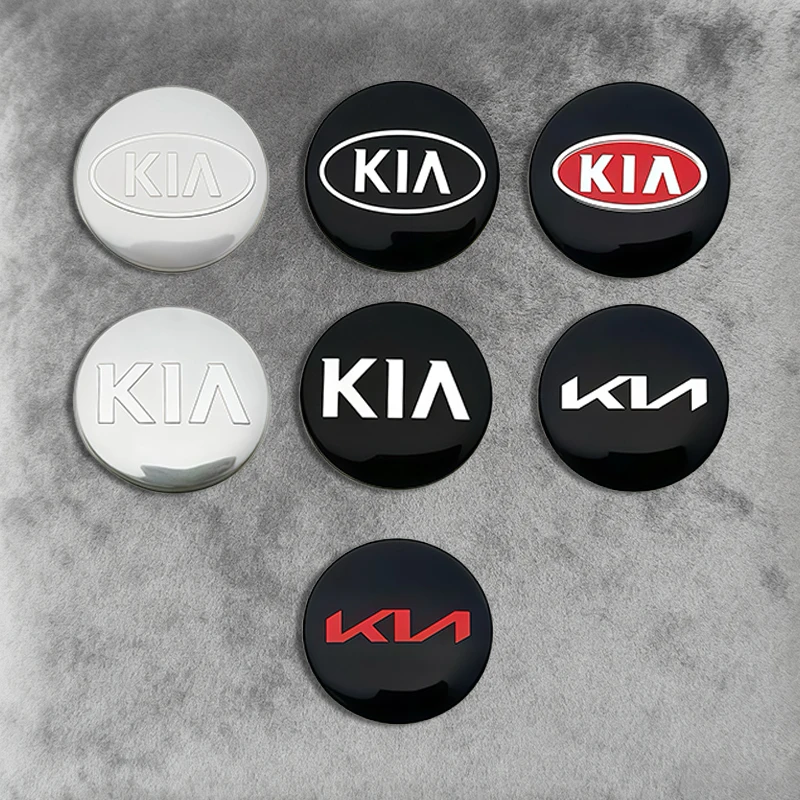 كيا 56 مللي متر سيارة عجلة غطاء محور مركزي ملصق لكيا سبورتاج Seltos سورينتو كرنفال Ceed بوريغو ريو فورتي K3 K4 K5 K7 K8 K9 EV3