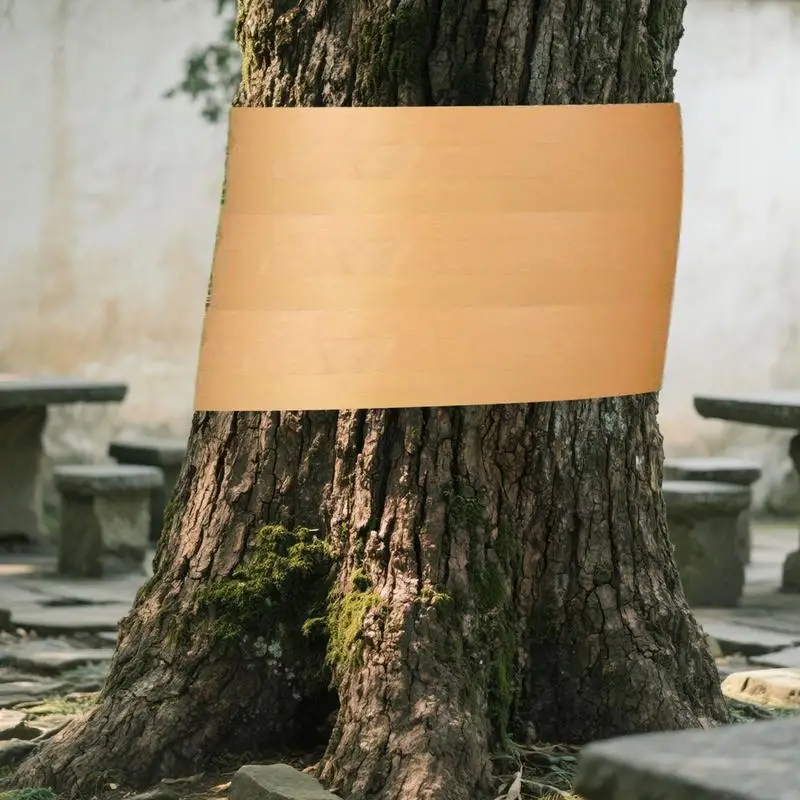 Fruit Tree Protector Tape 164 Ft X 2 Inch Cicada Tree Wrap Protection Tape Adhesive Kraft Paper Shield Slippery Barrier For