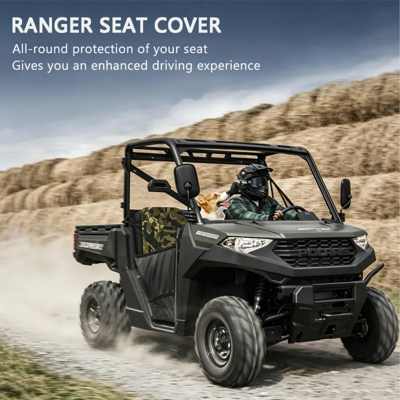 UTV Camo Seat Cover Waterproof Bench Seat Covers For Polaris Ranger 1000 2020-2025 & XP 1000 2017-2021 UTV Accessories