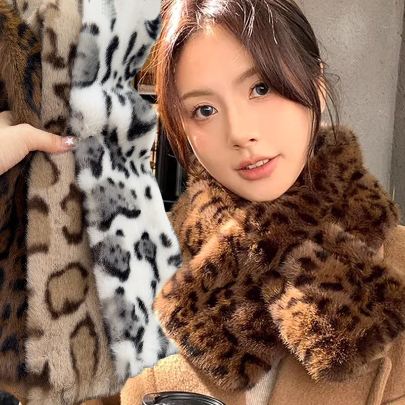 

Winter Imitation Plush Bucket Hat For Women Fashion Leopard Print Fisherman Hats Thichen Warmer Plush Outdoors Cute Basin Caps