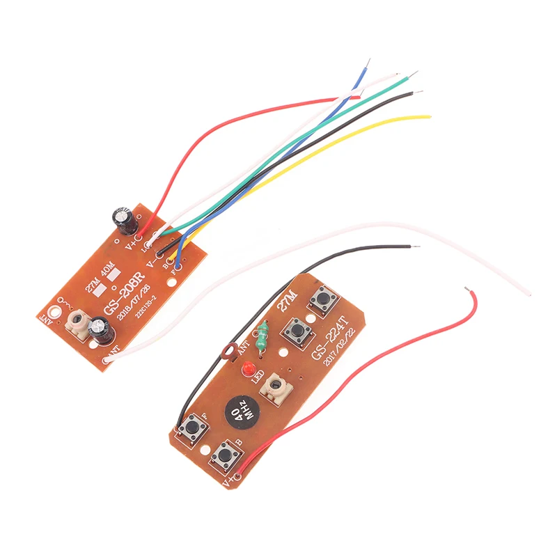 1Set Circuit Board 40M 4CH PCB Receives Controller Module RC Car Accessories DIY RC Airplane Remote Control Toy