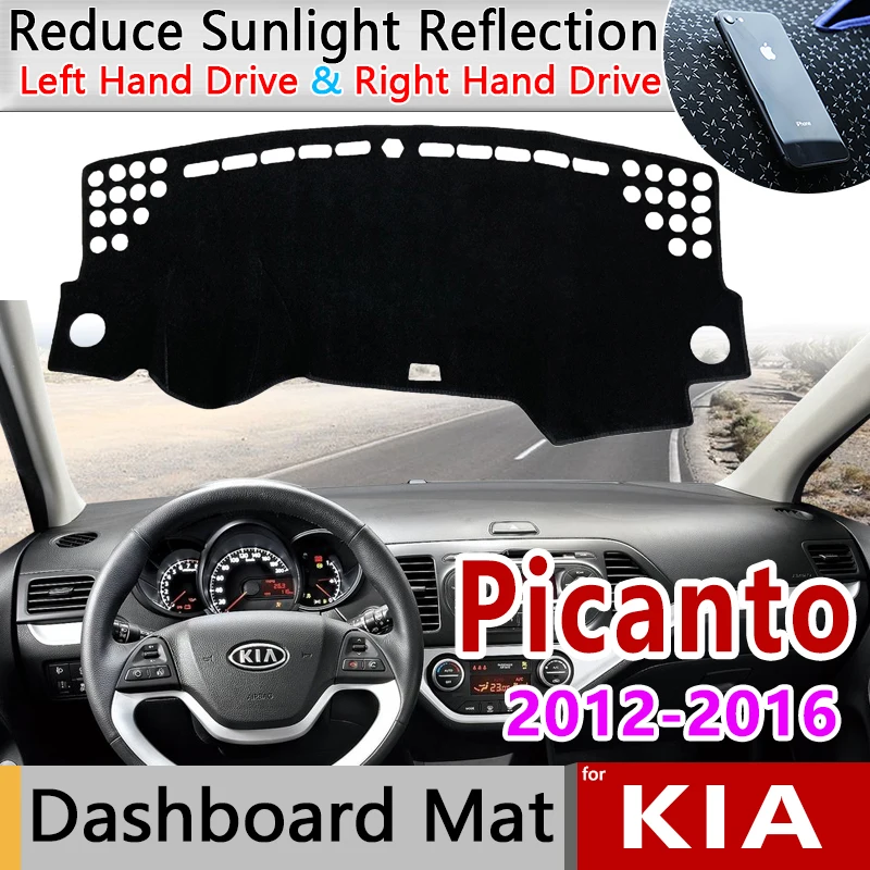 

Dashboard Cover Dash Board Mat Carpet for Kia Picanto Morning TA 2012 2013 2014 2015 2016 Pad Sunshade Cushion Cape Accessories