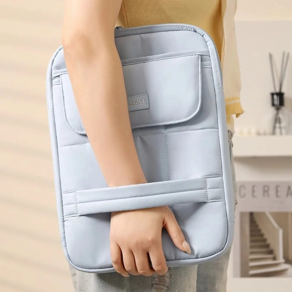 حقيبة كمبيوتر محمول متينة مقاس 15 بوصة من أكسفورد ذات سعة كبيرة وحقيبة يد مقاومة للماء ومضادة للصدمات #5