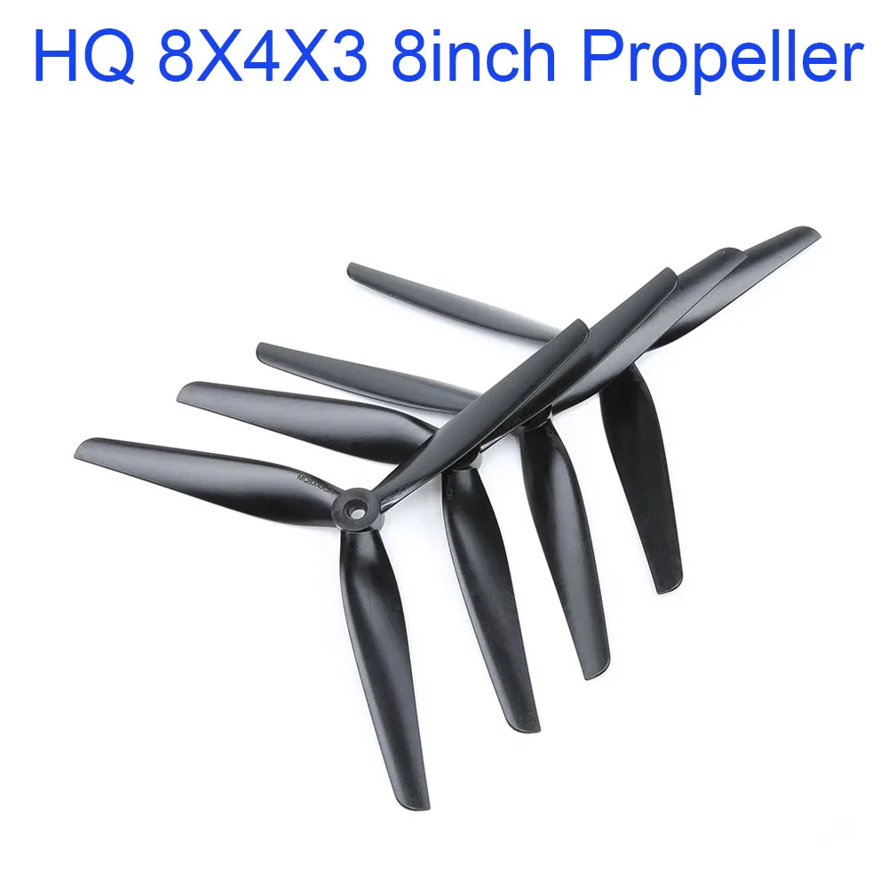 HQ 8X4X3 8040 8inch CW CCW 3 blade/tri-blade Propeller prop for FPV parts