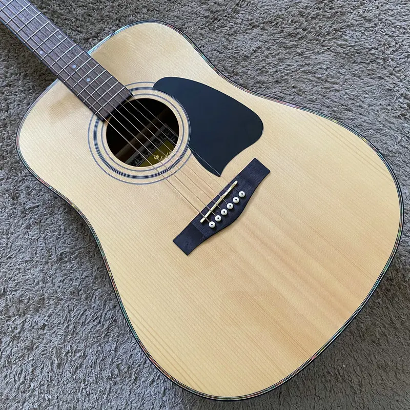 

H414 Original Galaxy Acoustic Guitar Natural Spruce with Mahogany Solid Top Authorised Produced