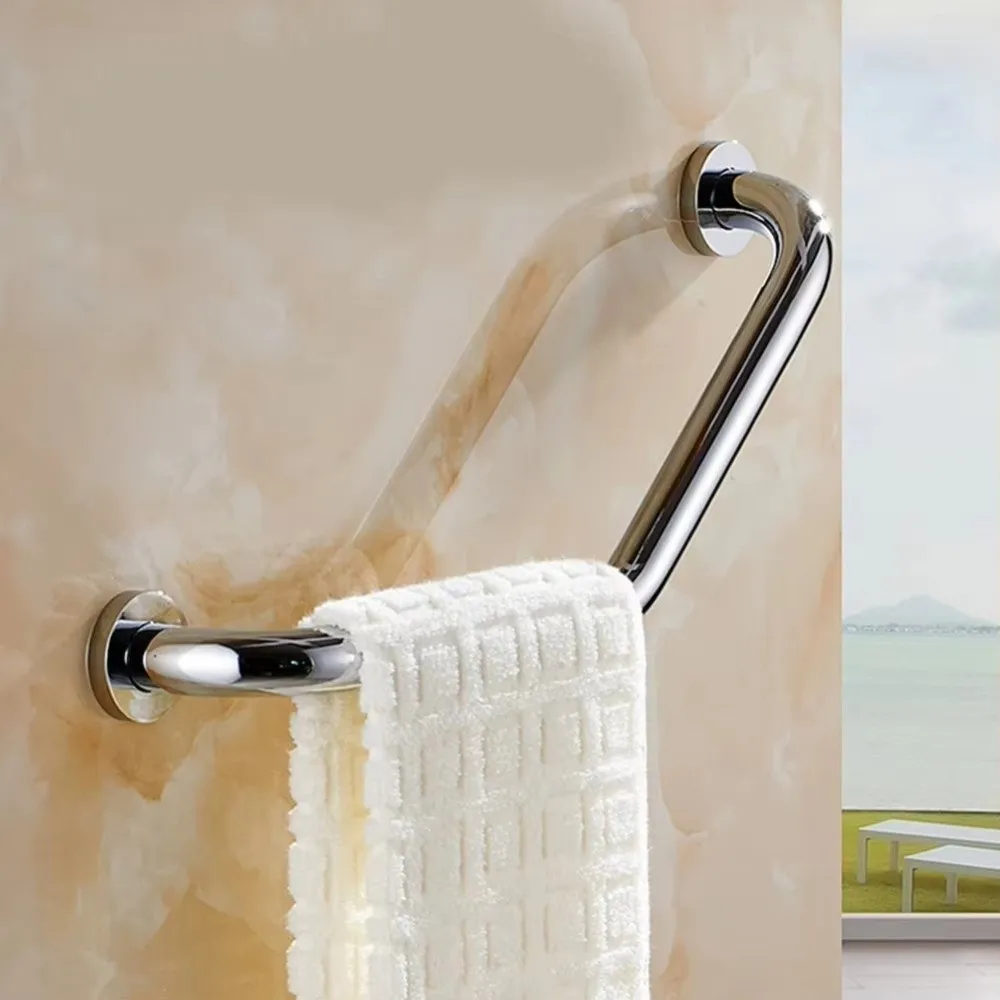 

Stainless Steel Bathroom Handrails Non-Slip Grip Advanced Auxiliary Safety Grab Bars Thicken Balance Support Toilet Handrail