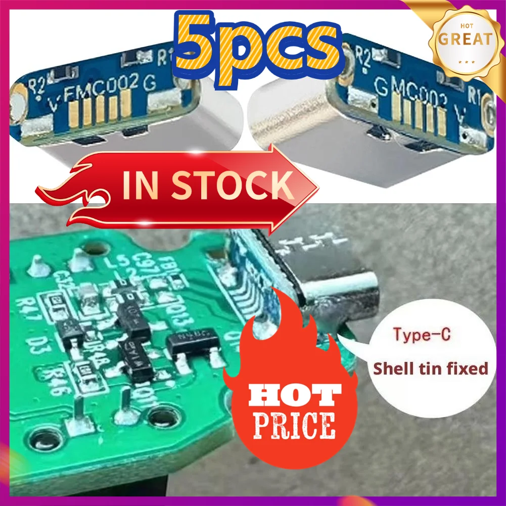 M85K Micro USB to Type C Adapter Board for DIY Repair Charging USB 2.0 Data Transfer Conversion Module Replacement Part