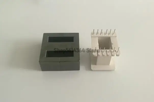 EE65B 6+6 Pins 12pins e65/32/27 Ferrite Filter Core MnZn Pc40 Inductor For Transformer 2pcs Ferrites + 1PC Bobbin