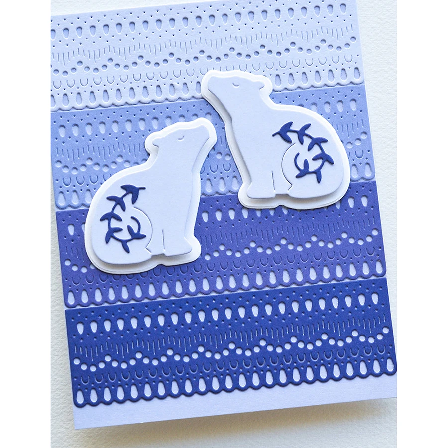 Lucky Goddess Metal Cutting Dies Nordic Bears Diy Scrapbooking Photo Album Decorative Embossing Paper Card Crafts