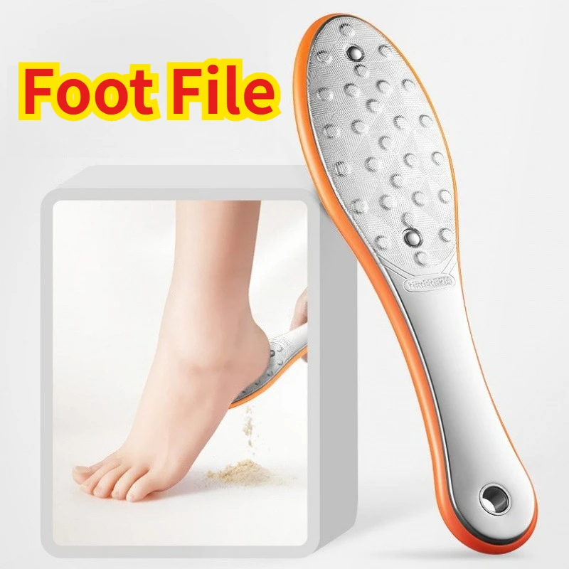 

Double Sided Foot File Pedicure Foot Care Tools Dead Skin Callus Remover Stainless Steel Professional
