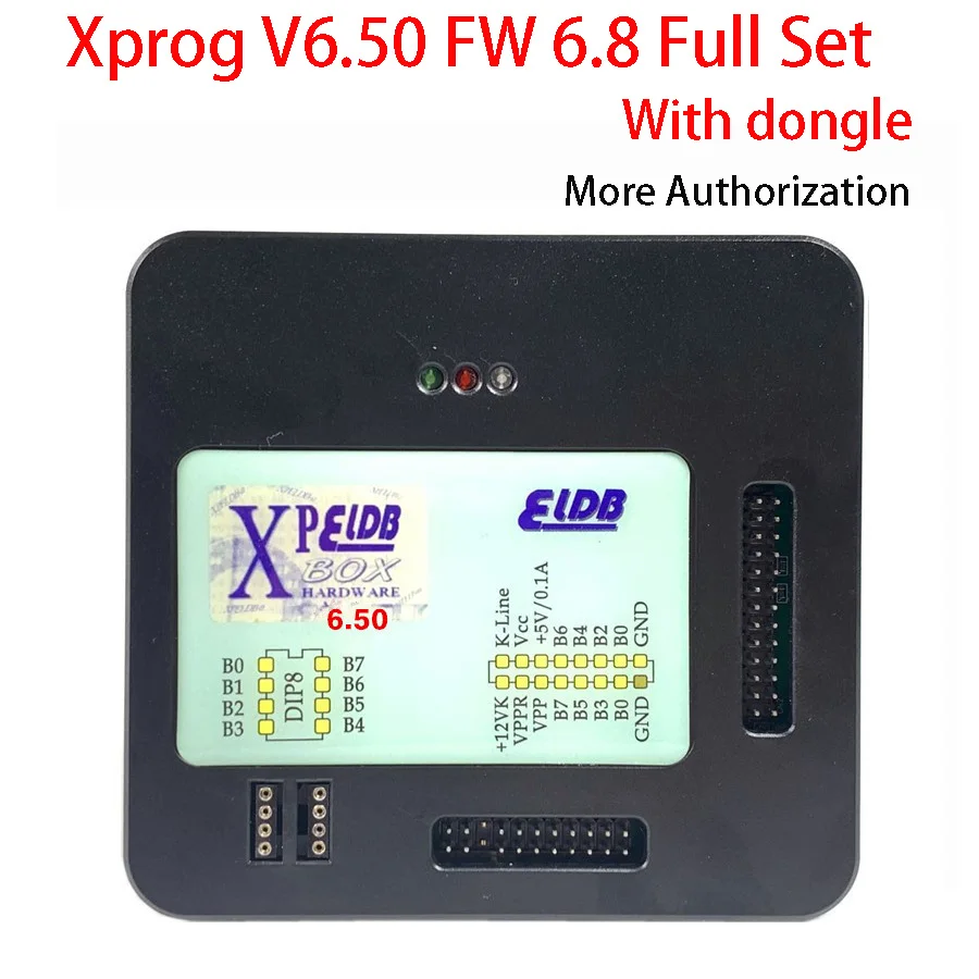 

XPROG V6.50 FW 6.8 ECU Chip Tuning Programmer Tool New Authorization Add New features with USB Dongle Full Set