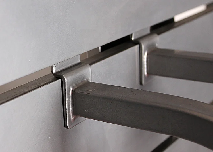 Metal slab wall panel display rack/nail board stand/corner clothing rack/fabric hook