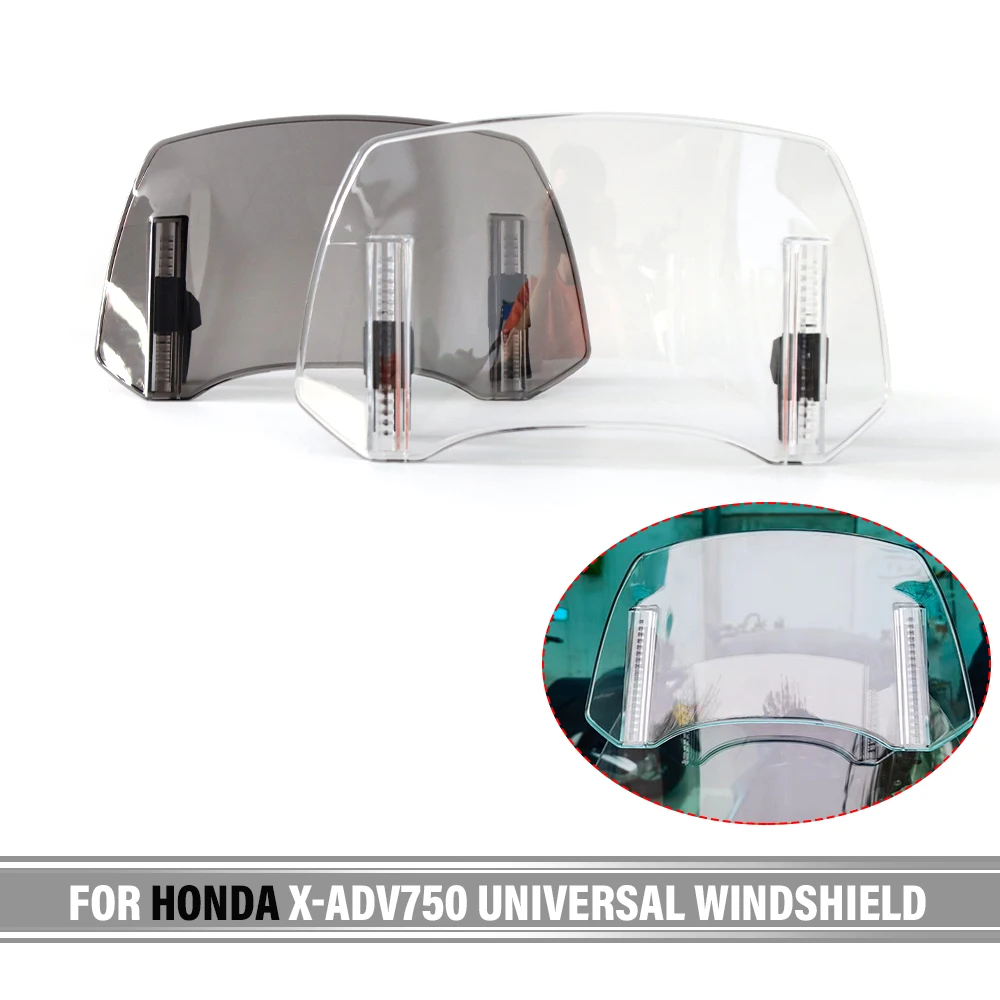 

For HONDA X-ADV750 XADV750 X-ADV750 Universal Motorcycle Windshield Extension Adjustable Spoiler Deflector