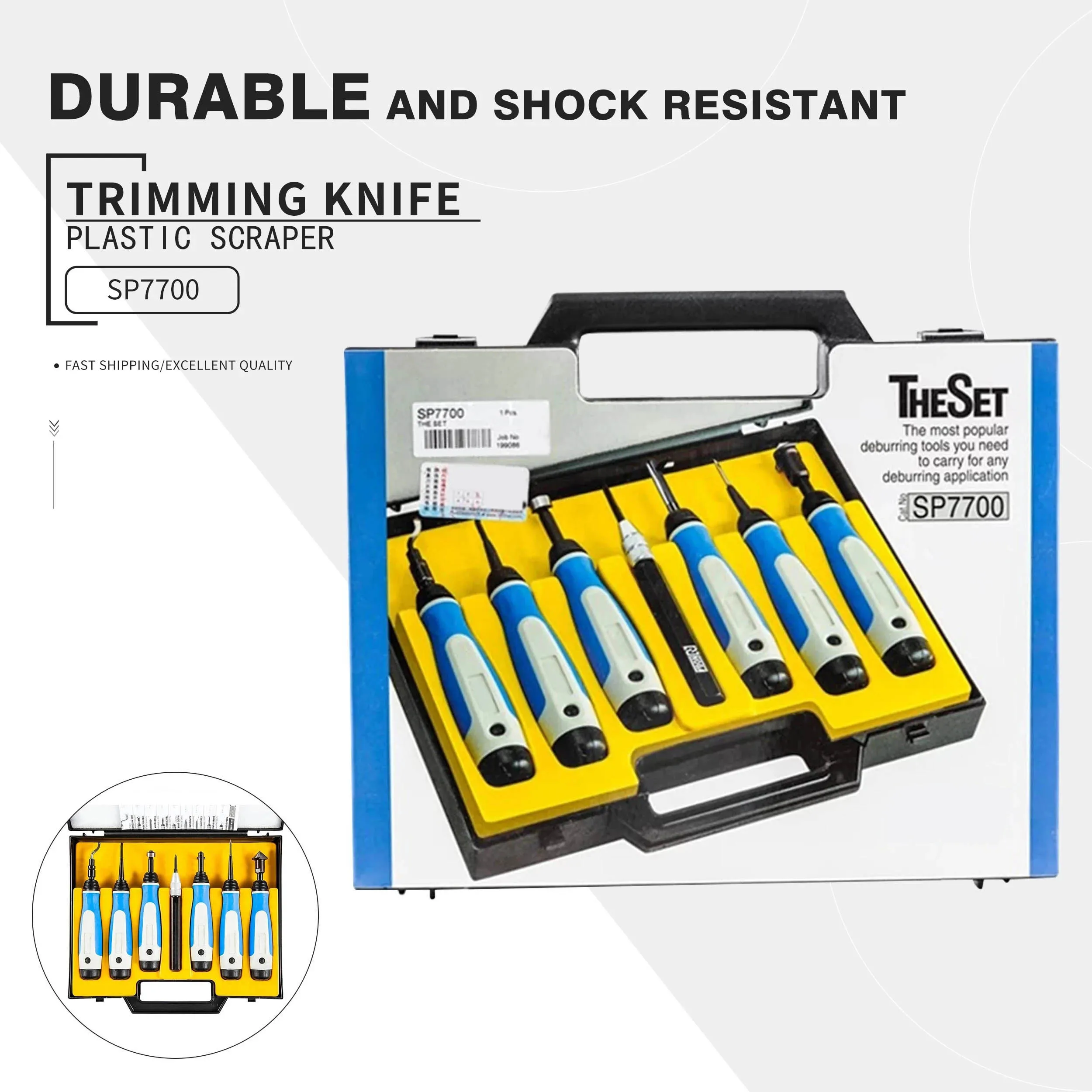 Israel NOGA Trimming Device Straight Edge Plane Keyway Plate Counterbore TechnicianSet SP7700 Deburring and Trimming Flying Tool