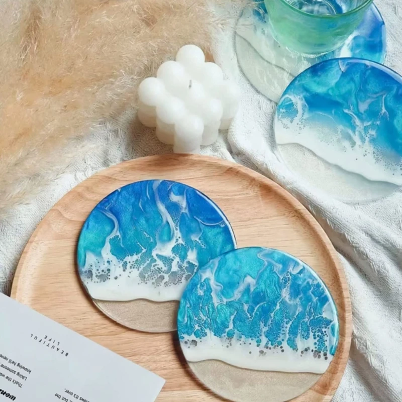 Nuevos moldes posavasos resina, molde posavasos redondo para resina epoxi, molde posavasos silicona, molde