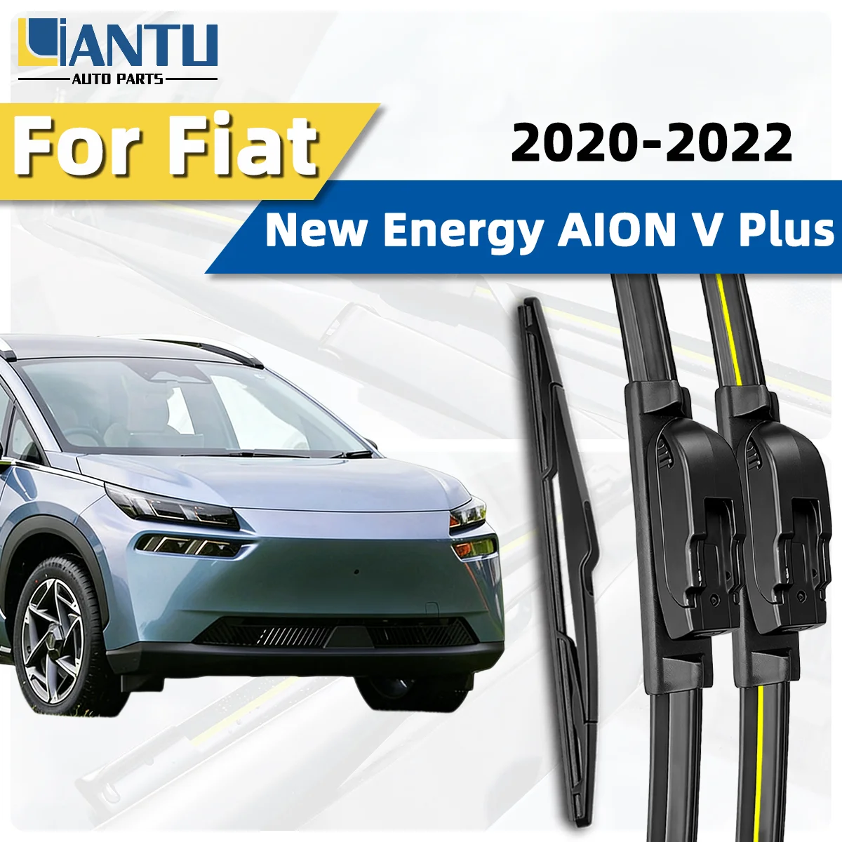 

3PCS Front And Rear Wiper Kit Fit For GAC New Energy AION V Plus 2020-2022 Windshield Wiper Silent Wiper Car Accessories ﻿