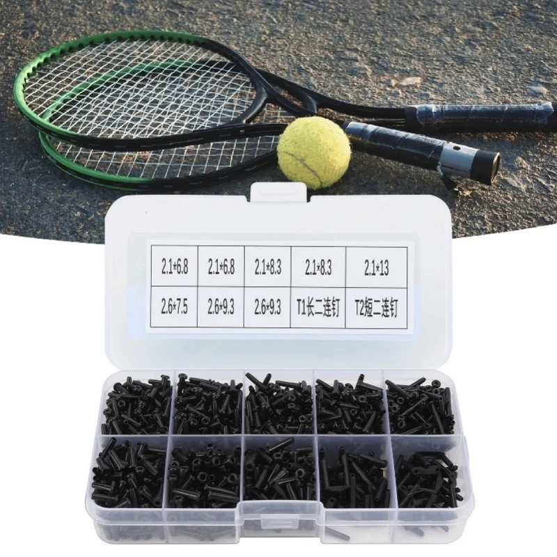 

Badminton String Protector Set Portable Racket Replacement Repair Grommets Tool Nylon Accessories