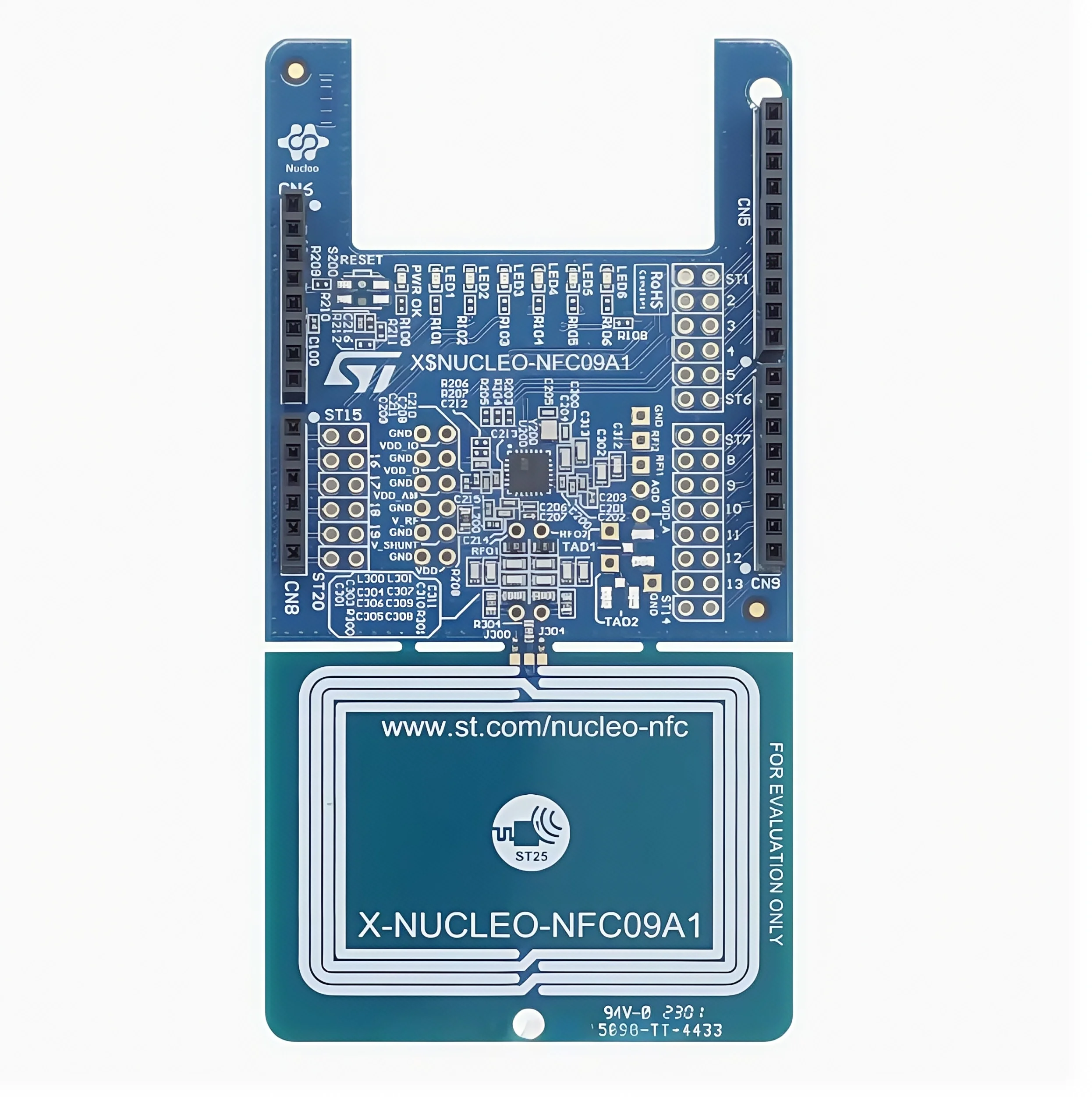 

X-NUCLEO-NFC09A1 NFC card reader expansion board based on ST25R100 STM32 Nucleos