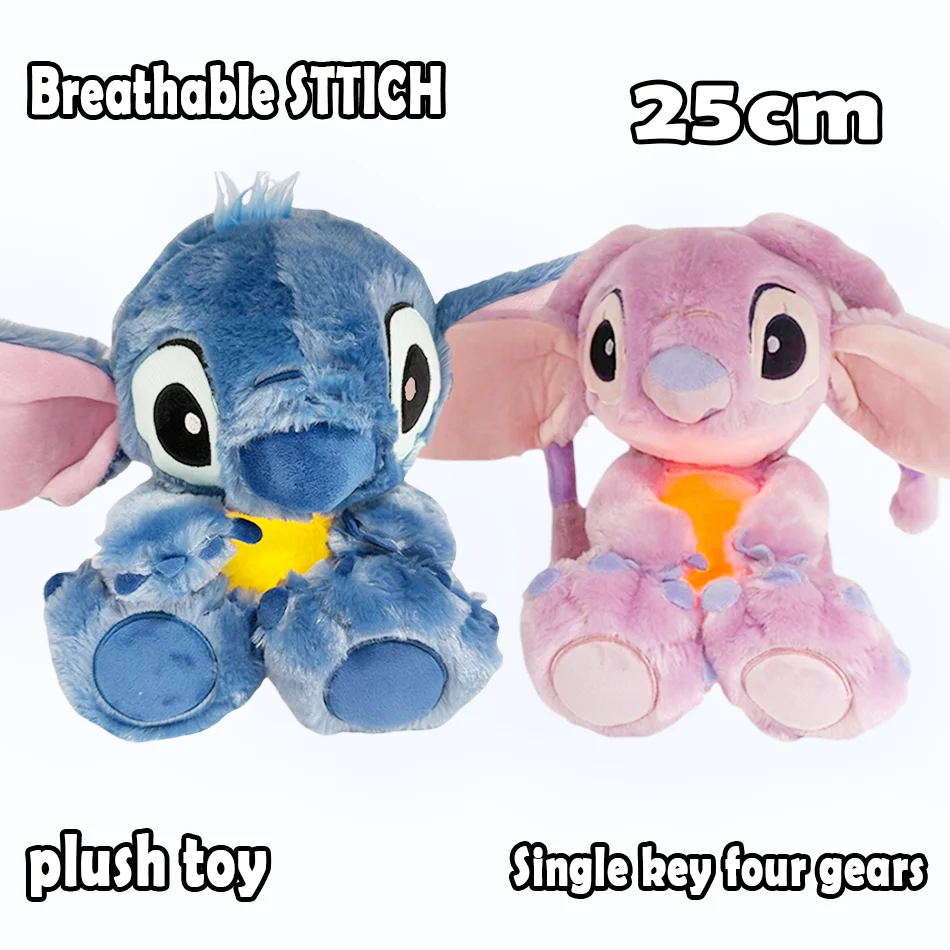 

Breathing Sttich Companions Soothing Sleeping Dolls sttich Plush Dolls Baby Soothing Music Luminous children's sleeping toy