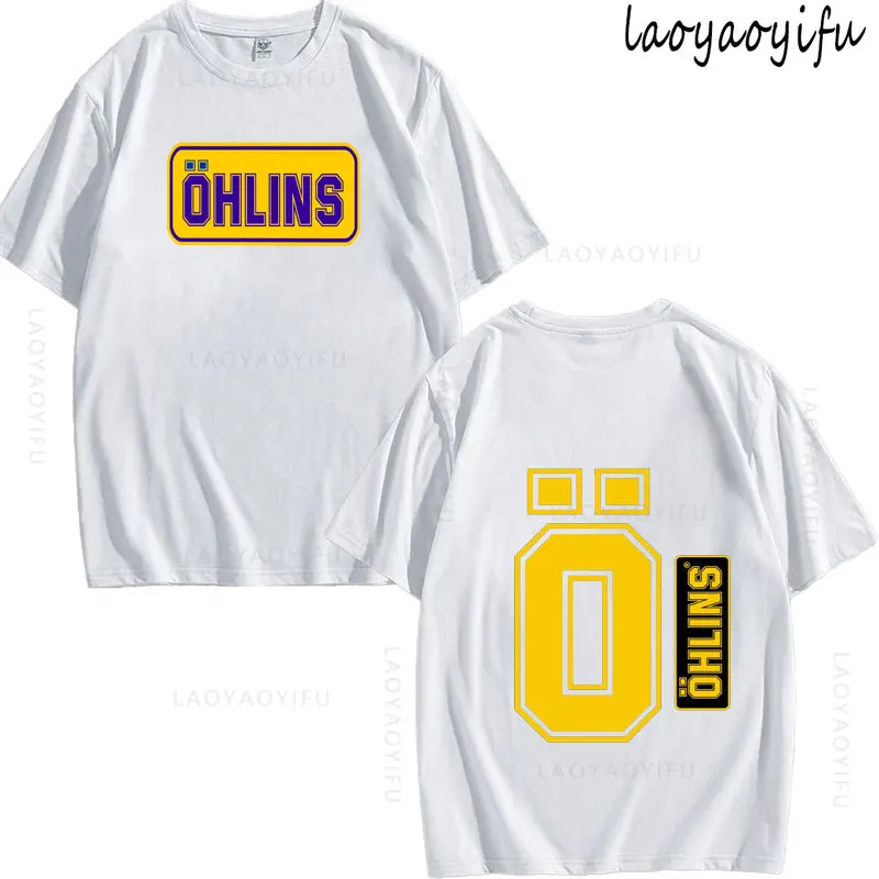 Ohlins Theme 100%Cotton Suspension Car Motorcycle Sport Racing Summer Fashion Men O-Neck T-Shirt Hipster Male Tee Streetwear Top